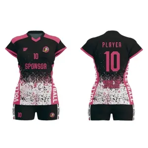 Jersey Custom Voli Black Pink Gratis Nama dan No Punggung Full Printing
