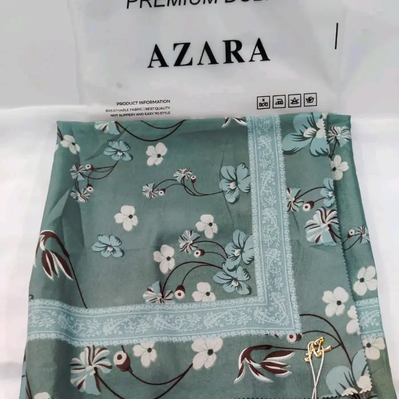 segi empat azara motif bisa buat seragam Jilbab 3