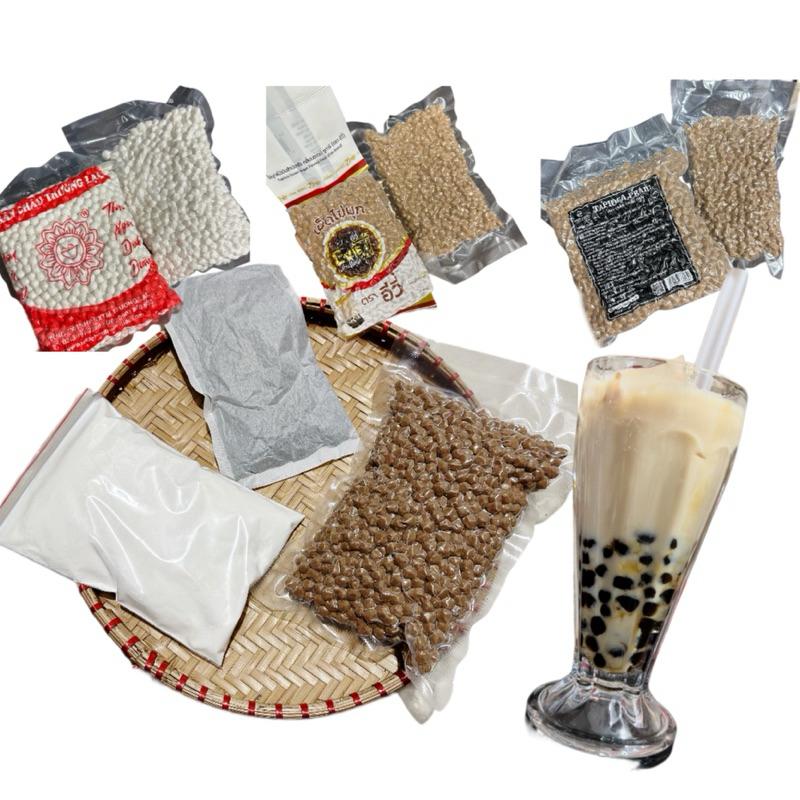 [Số lượng giới hạn] Set Trà Sữa Trân Châu Truyền Thống (nấu được 25 - 30 ly to) tặng kèm 10 ống hút và hdsd