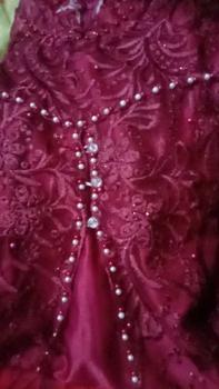 Product Review of GAMIS MEWAH BK PINTU FULL BRUKAT //OOTD//BRIDESMAID//WARNA BURGUNDY//BAJU KONDANGAN //GAUN PESTA //BAJU KONDANGAN MURAH from D**i 0