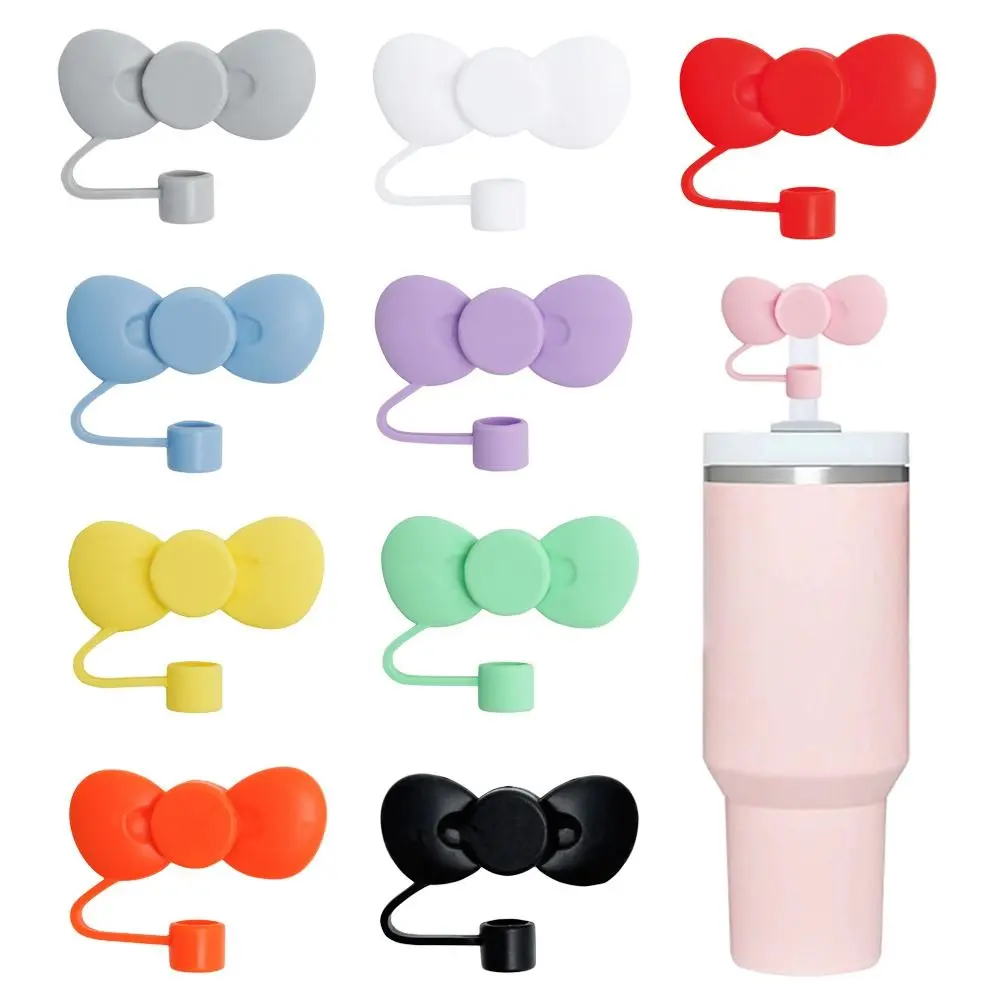New Cup Accessories Silicone Straw Plug Reusable Dust-proof Drinking Dust Cap Splash Proof Drinkware Straw Tips Cover Bottle