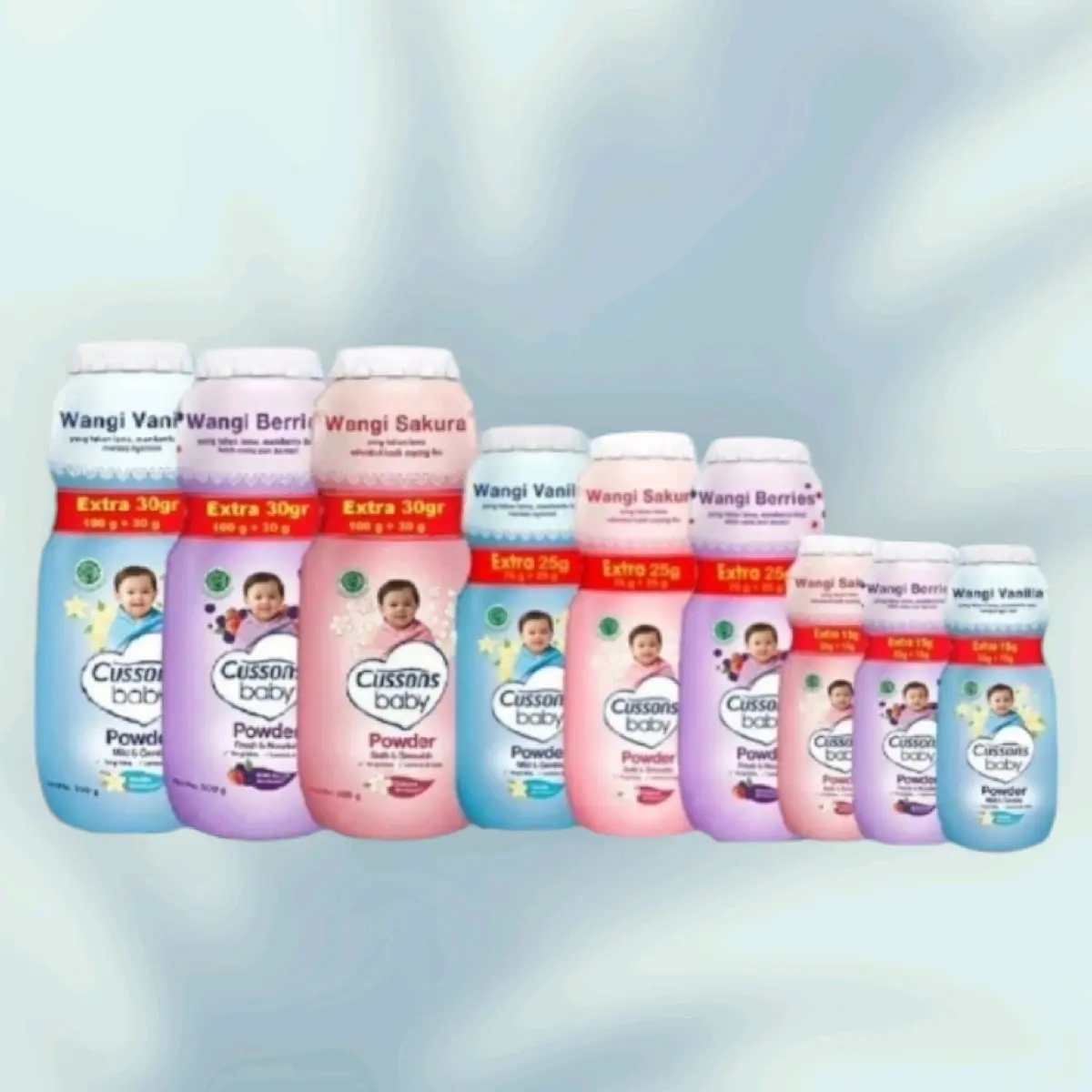Bedak Bayi Cussons Ukuran 50 Gram, 100 Gram, 150 Gram Powder Kulit