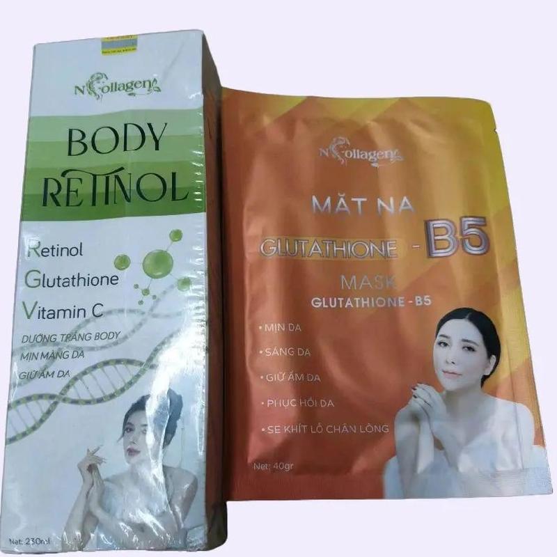  Kem Body Retinol  tặng mặt nạ B5 dưỡng da cấp ẩm da body xài ban ngày Dưỡng Da Body Dưỡng Body Làm Đẹp Da Women Nữ Không chứa silicon Lotion Vitamin C Arbutin Alpha Arbutin 