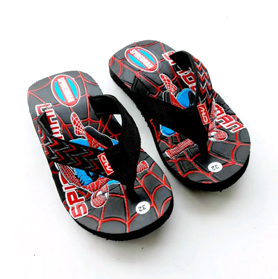 Sandal Jepit Anak Laki Motif Spiderman Terbaru Sendal