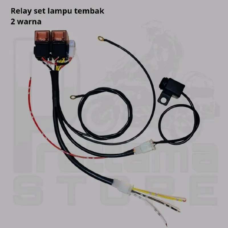 Kabel Relay Set + Saklar Lampu Tembak d2 Laser Mini Projie 1