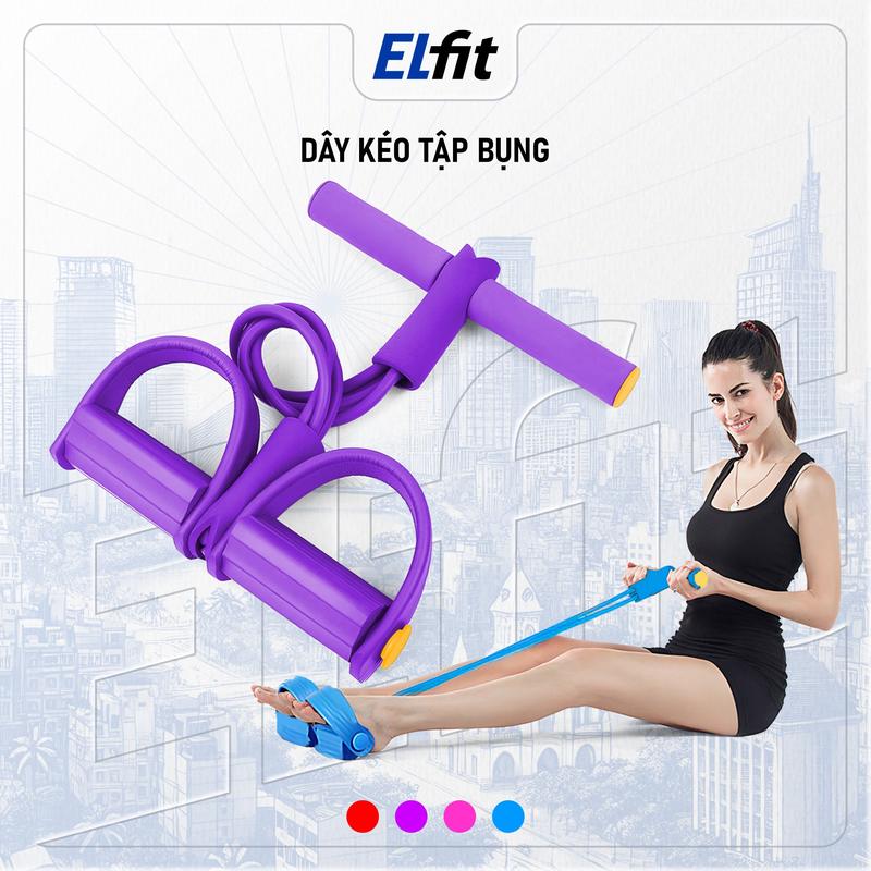 Dây Tập Bụng, Dây Kháng Lực Dây Kéo Đàn Hồi Kháng Lực 4 ống, 6 ống Cao Su Tập Bụng Tại Nhà