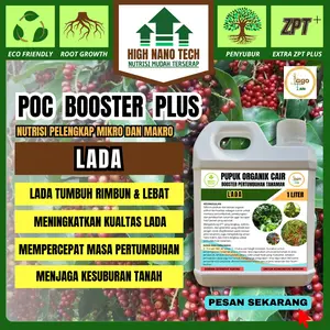 Pupuk Booster Pelebat Tanaman Lada POC Hormon Masa Pertumbuhan Pertumbuhan Mengurangi Rontok