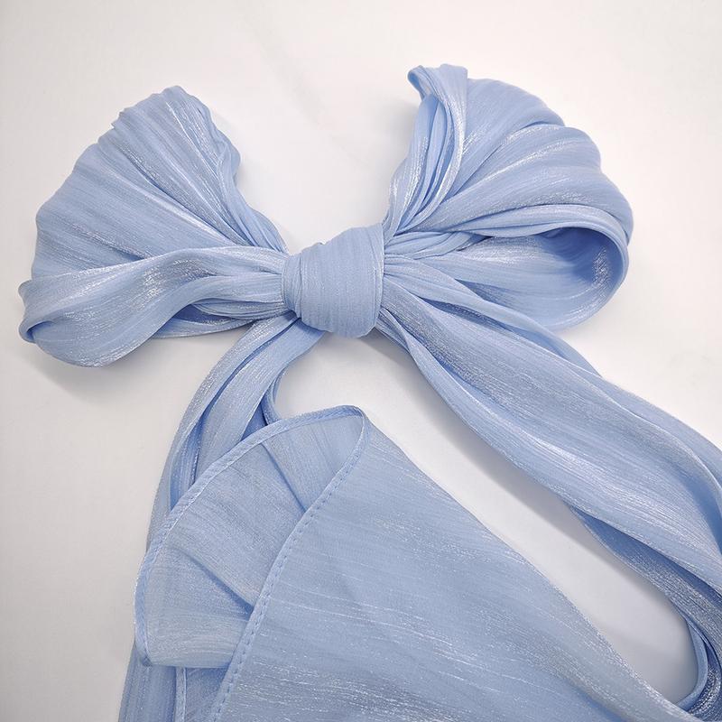 Product Introduction of Summer New Solid Color Soft and Shiny Silk Scarf Long Scarf Headscarf Shawl 20