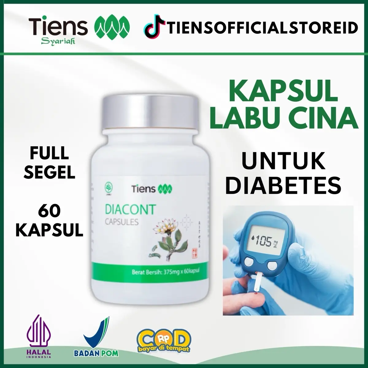 DIACONT DIABETES CONTROL SUPLEMEN KESEHATAN BPOM