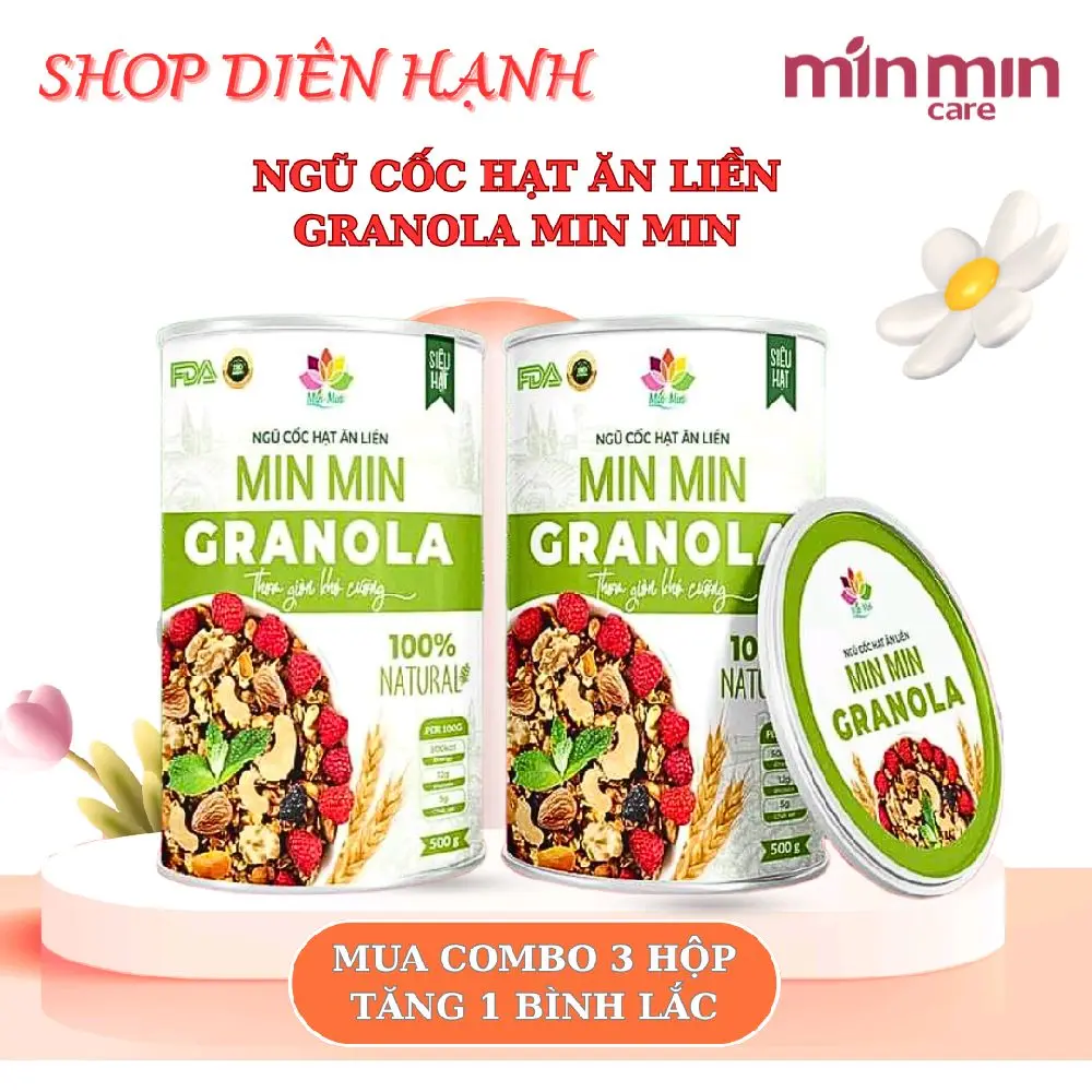 NGŨ CỐC HẠT ĂN LIỀN GRANOLA MIN MIN Hạt Ngũ Cốc Food