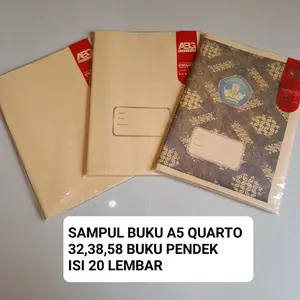 20 lembar Sampul Buku Tulis Coklat Kwarto Index Nama/POLOS/BATIK GROSIR SAMPUL BUKU MURAH