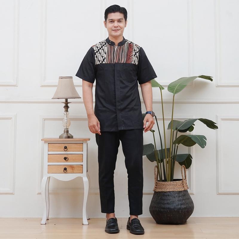 Product Introduction of ￼COUPLE KELUARGA GAMIS DAN KEMEJA BATIK GAMIS ANAK DAN KEMEJA ANAK UKURAN XS S M L XL XXL LD 120 130 140 150 CM Muslim Dress Lebaran Panjang Mewah Ceruty 60