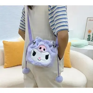 TAS BULU SERUT ANAK KARAKTER SANRIO TAS BULU SERUT CINAMOROLL TAS BULU ANAK TAS BULU KUROMI TAS SERUT ANAK Fashion