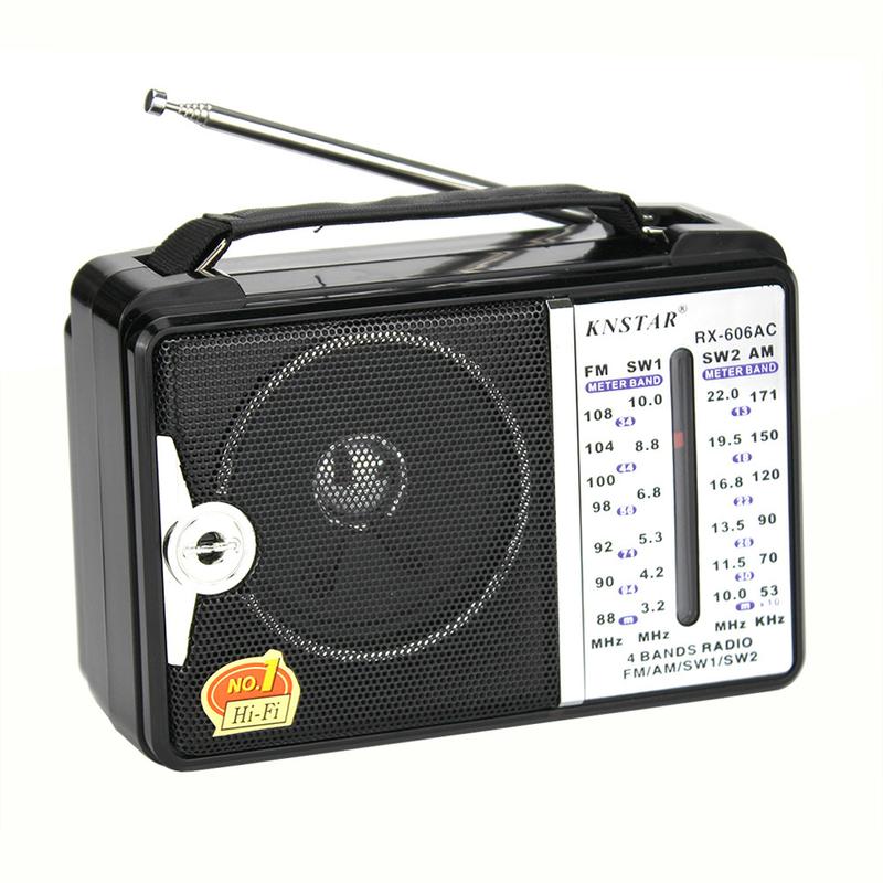 Radio Klasik, knstar RX-606AC, 4-Jalur AM, FM, SW1, SW2, Berfungsi ...