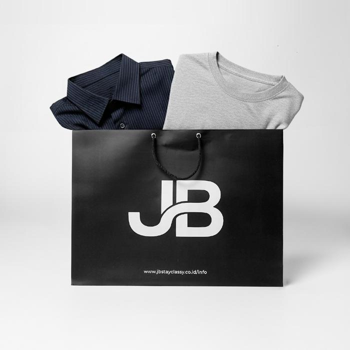 Gambar JB Tas Hadiah Paper Bag - Bahan Kertas Tebal, Desain Elegan & Minimalis, Cocok untuk Pakaian & Hampers, Ukuran 37,5cm x 28cm x 7cm dari JB Stay Classy Kab. Banyumas Tokopedia