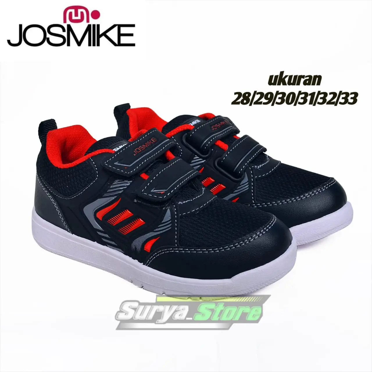 Josmike Sepatu Anak Paud TK Velcro Laki Perempuan Fashion