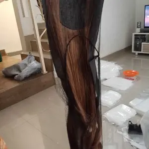 Hair Clip Curly Hair Clip Ponytail Tali 38cm/48cm/58cm Black Brown Coklat