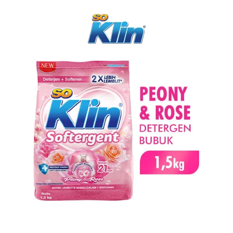 So Klin Softergen Powder Detergen 1.5kg -ini Detergen Bubuk 2
