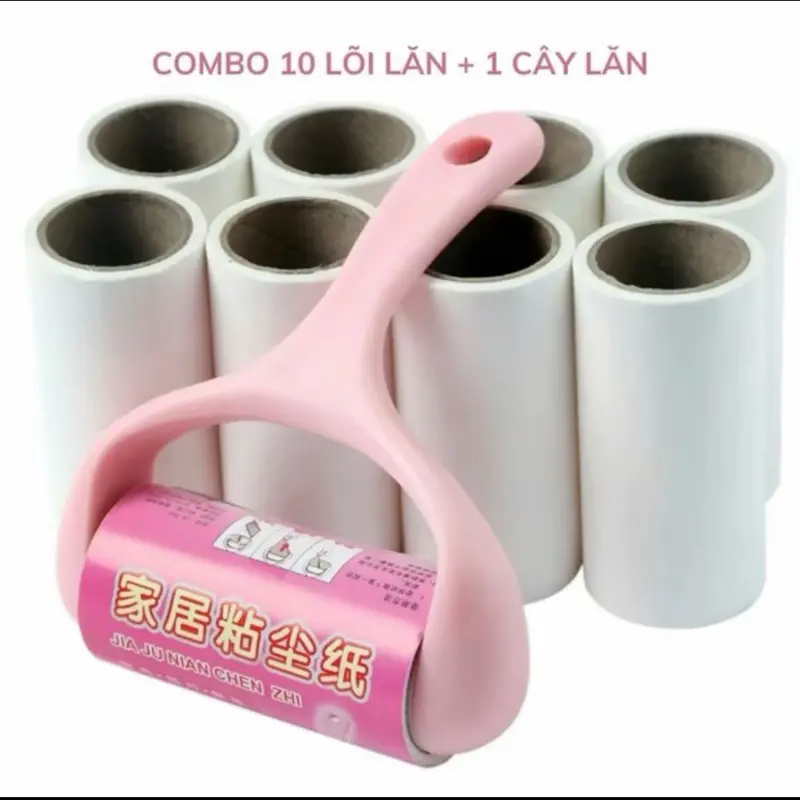 [Mua 20 Lõi Tặng 1 Cây Lăn] Quần Áo, Ghế Sofa(45-55 Tờ/1 Lõi) Lăn Chăn Màn, Lông Thú Chó Mèo Dính Trên Quần Áo Đa Dụng 2