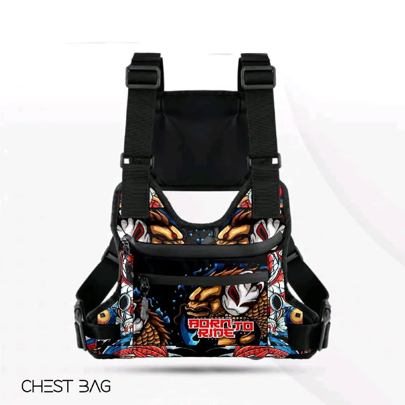 Tas Dada Pria Waterproof Tactical Motif Print/Tas Cowok Kekinian Anti air Terbaru 2025 Pinggang 1
