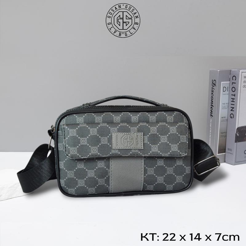 GUSAN Túi Đeo Chéo LISANGO TDC128.07 Túi Xách Tay Nam Da PU Cao Cấp Size 22x14x6cm Thiết Kế Sang Trọng & Thời Trang Bảo Hành 12 Tháng Chống Bụi & Thấm Nước