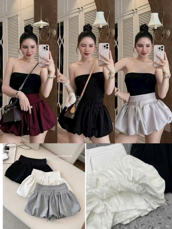 Mã 36- Chân váy bí ngô phồng xòe 4 màu siêu hot -Chất liệu cotton thoải mái dễ chịu