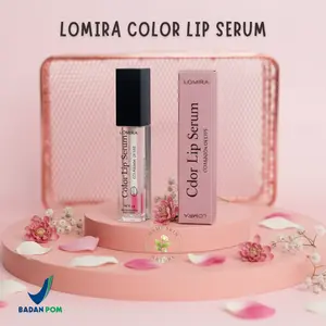 Lomira Lip Serum Pelembab Bibir 1 Pcs- Pink Merona Pemerah Pencerah Perawatan Bibir Kering Hitam