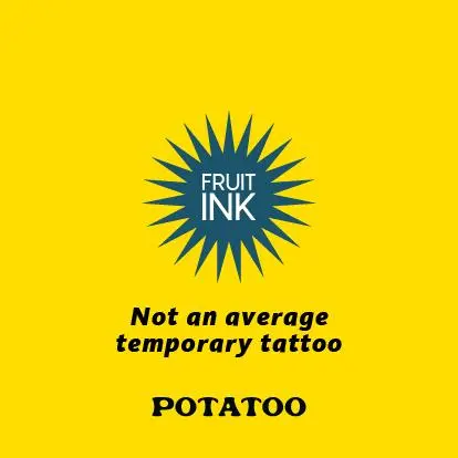 POTATOO FRUIT INK BIL FEATHER Temporary Tatto Waterproof 4