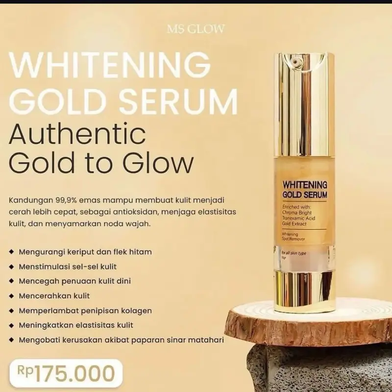 Serum Whitening Gold Ms glow - Ms Glow Serum Whitening Gold 15ml Mencerahkan 5