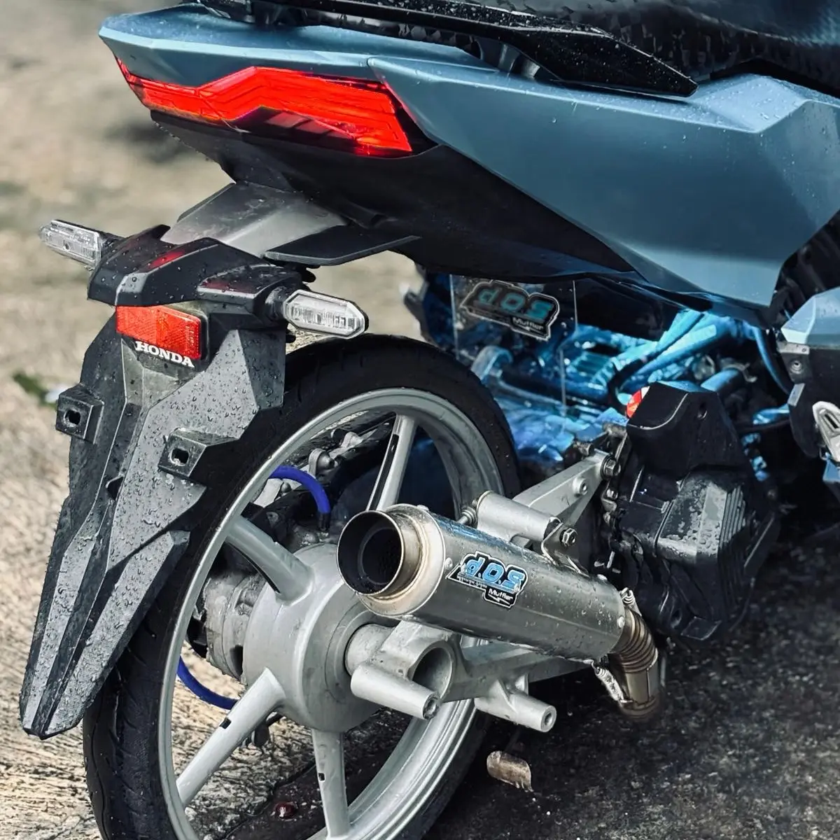 Mudflap akrilik vario 160 panjang open filter