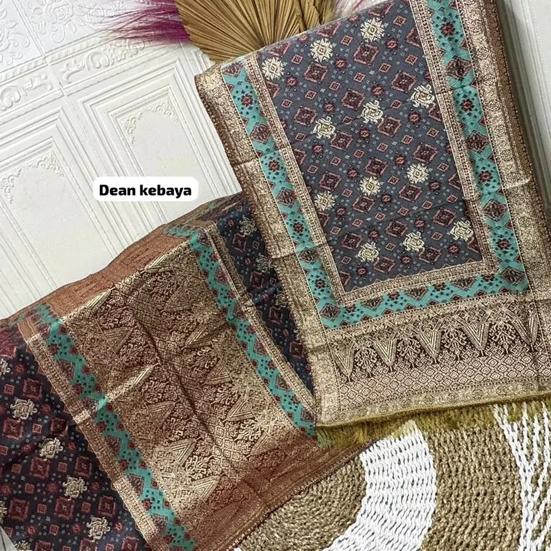 kain songket mesin limar panca warna ,( premium ) 3 negri 2