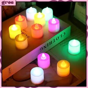 GROS Lilin Led Mini Candle Light Lamp Dekorasi Kamar Tidur Rumah