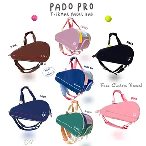 ZOCA Tas Padel Pado Pro Thermal 2 Raket/ Tas Padel sekat sepatu/ Tas Tennis/ Tas Padel custom nama/ Tas Padel Ransel Thermal/ Tas sport multifungsi