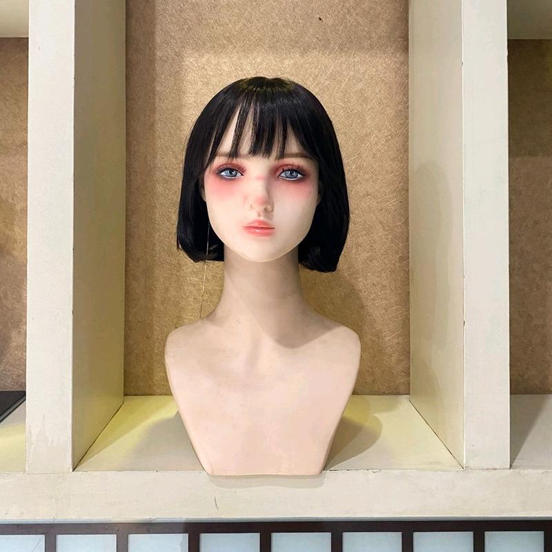 Full Wig Lace Mono Matilda Medium Hair Panjang 30 CM Warna Dark Brown Dengan Synthetic Fiber Impor Premium 0
