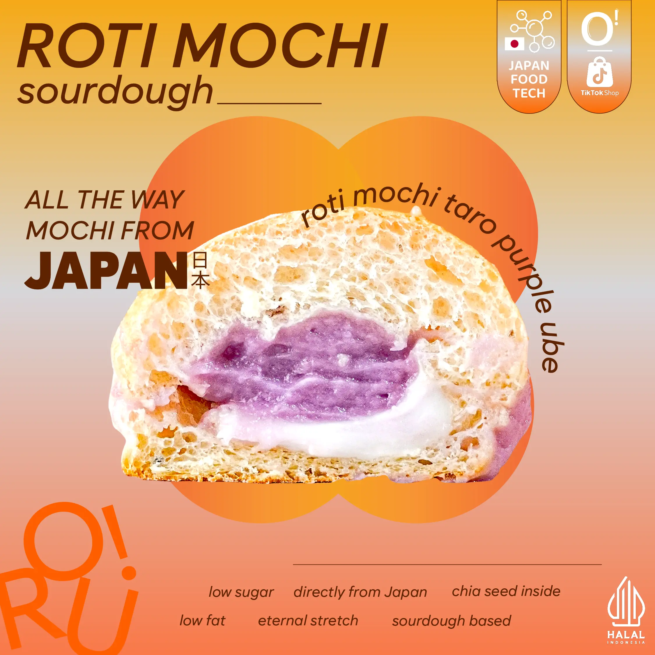 Roti Mochi Taro Purple Ube [MUST TRY]