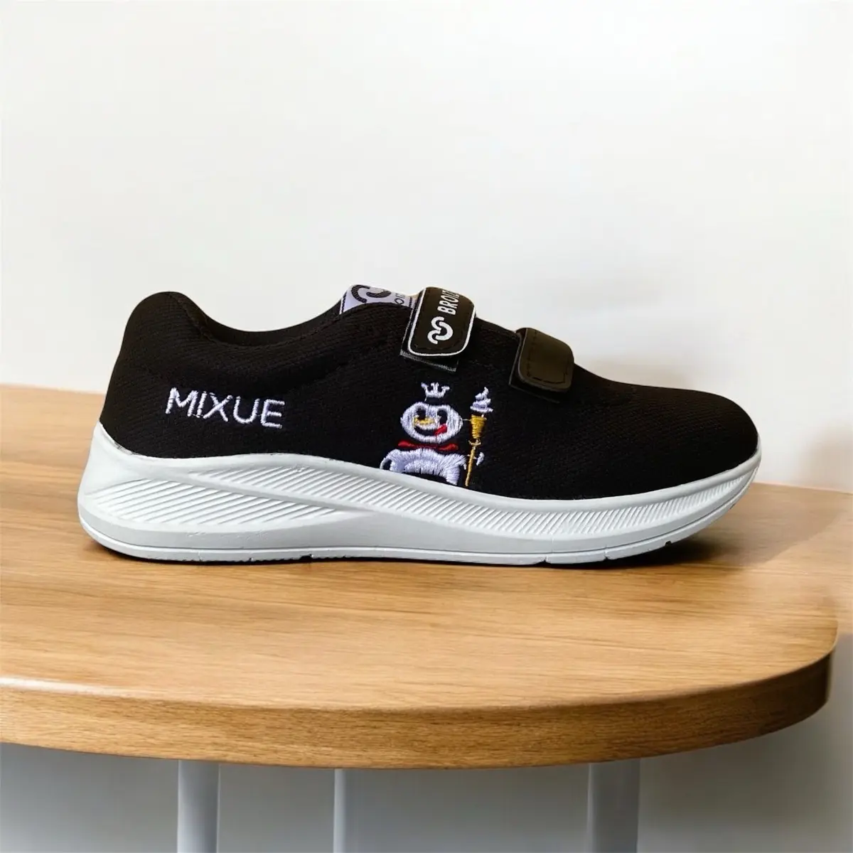 Sepatu Anak Fashion Sekolah TK SD SMP Perekat Perempuan Laki-laki Bordir Mixue | Sepatu Anak Trainer umur 5-15 tahun