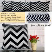 Gambar SARUNG BANTAL SOFA KURSI MINIMALIS MEWAH PREMIUM ZIGZAG COKLAT BATA dari Smartmoms.shop Kab. Bekasi 2 Tokopedia