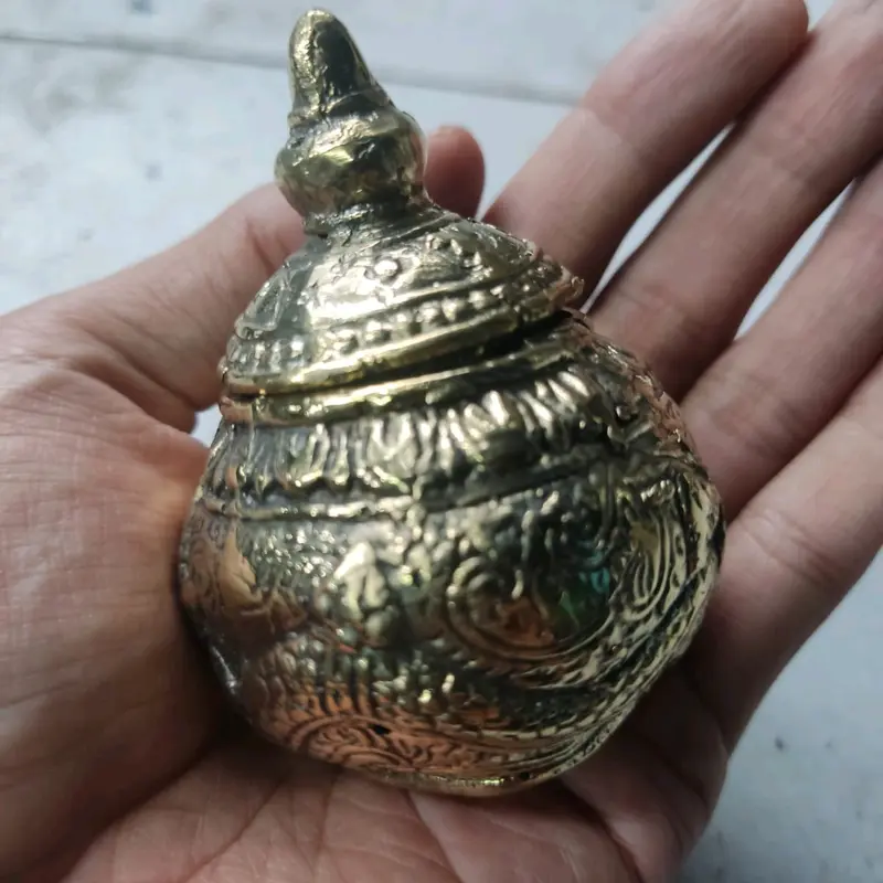Antikan cupu manik astagina kuningan koleksi 4