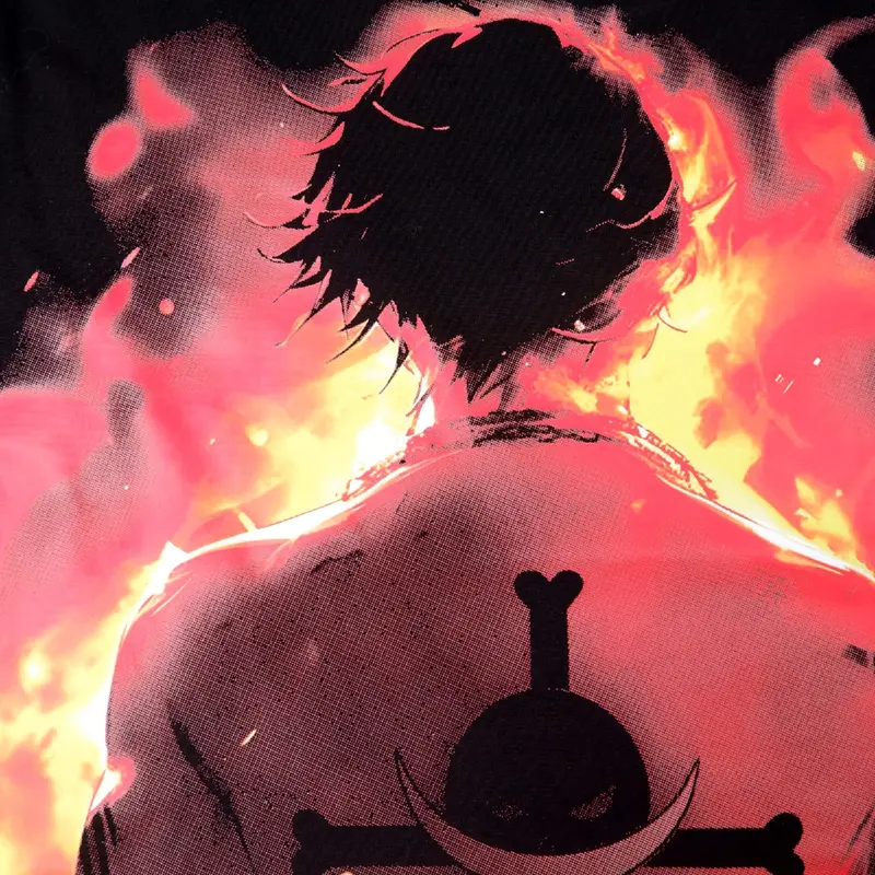 KAOS ONE PIECE ACE BOA HANCOCK OVERSIZE ANIME MANGA KARTUN cotton combed luffy Cowok 3