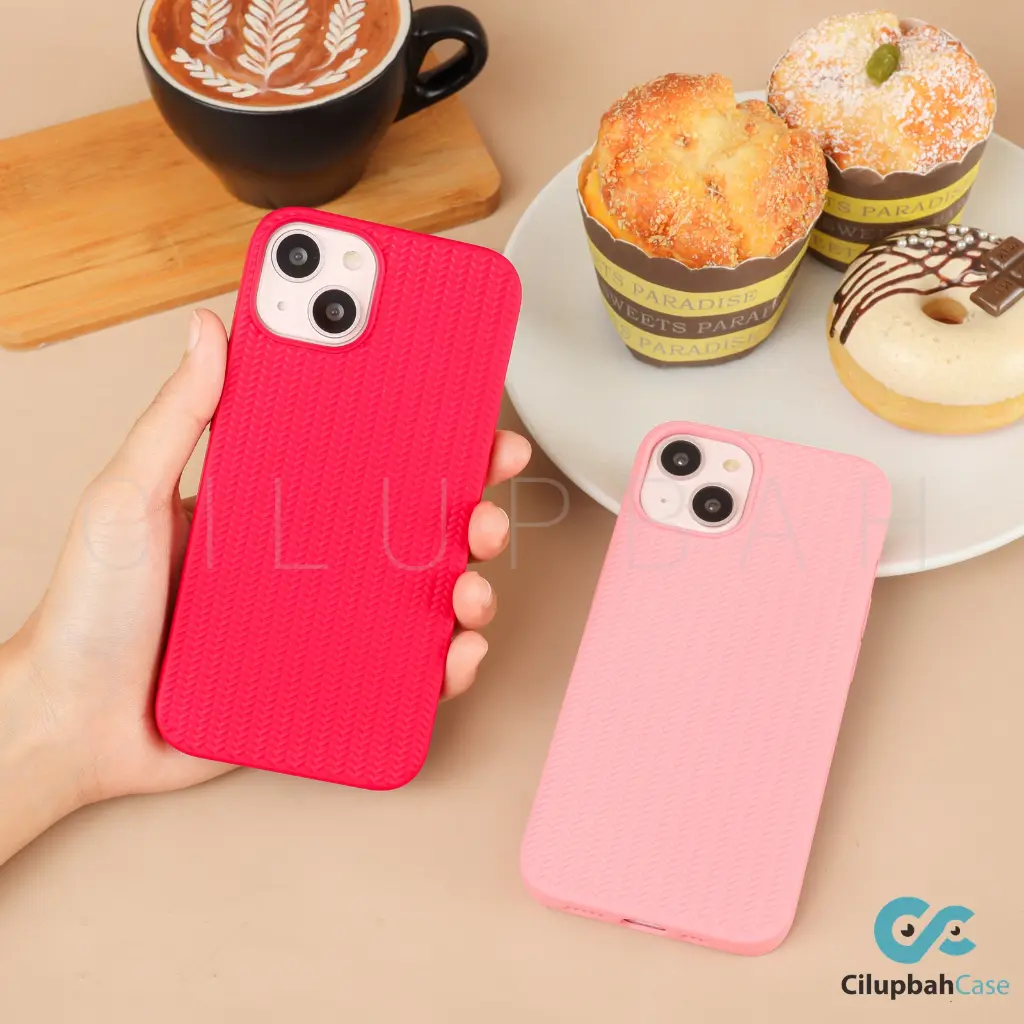 Silicone Knit Case for iPhone X XS XR MAX 11 12 13 14+ 14 Plus Pro Max
