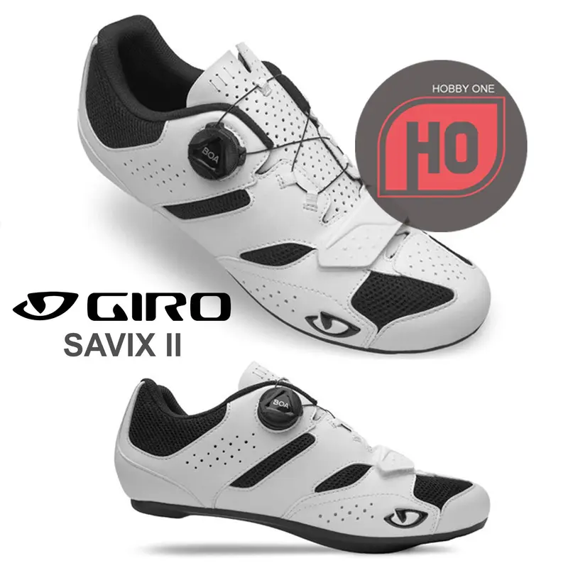 GIRO SAVIX II Cycling Shoes WHITE - Sepatu Cleat Road Bike 0