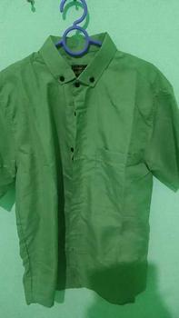 Product Review of Kemeja Hem pria tangan pendek Slimfit baju distro bahan katun  Navy hitam nyaman from A**o 0