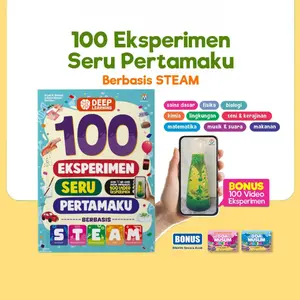 Buku Sains Anak - 100 Eksperimen Seru Pertamaku Berbasis STEAM (Bonus Doa Muslim Junior)