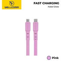 Gambar Kabel Data Wellcomm Fast Charging 3A Flat Motif W Type-C To Iphone 1M - BLACK dari wellcommofficialstore Kota Tangerang Selatan 5 Tokopedia