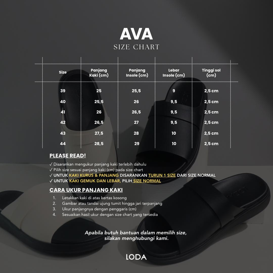 LODA - AVA MAN Black & Off-White Sendal Slide Kulit Premium Dewasa Lokal LODA - AVA MAN Black & Off-White Sendal Slide Kulit Premium Dewasa Lokal