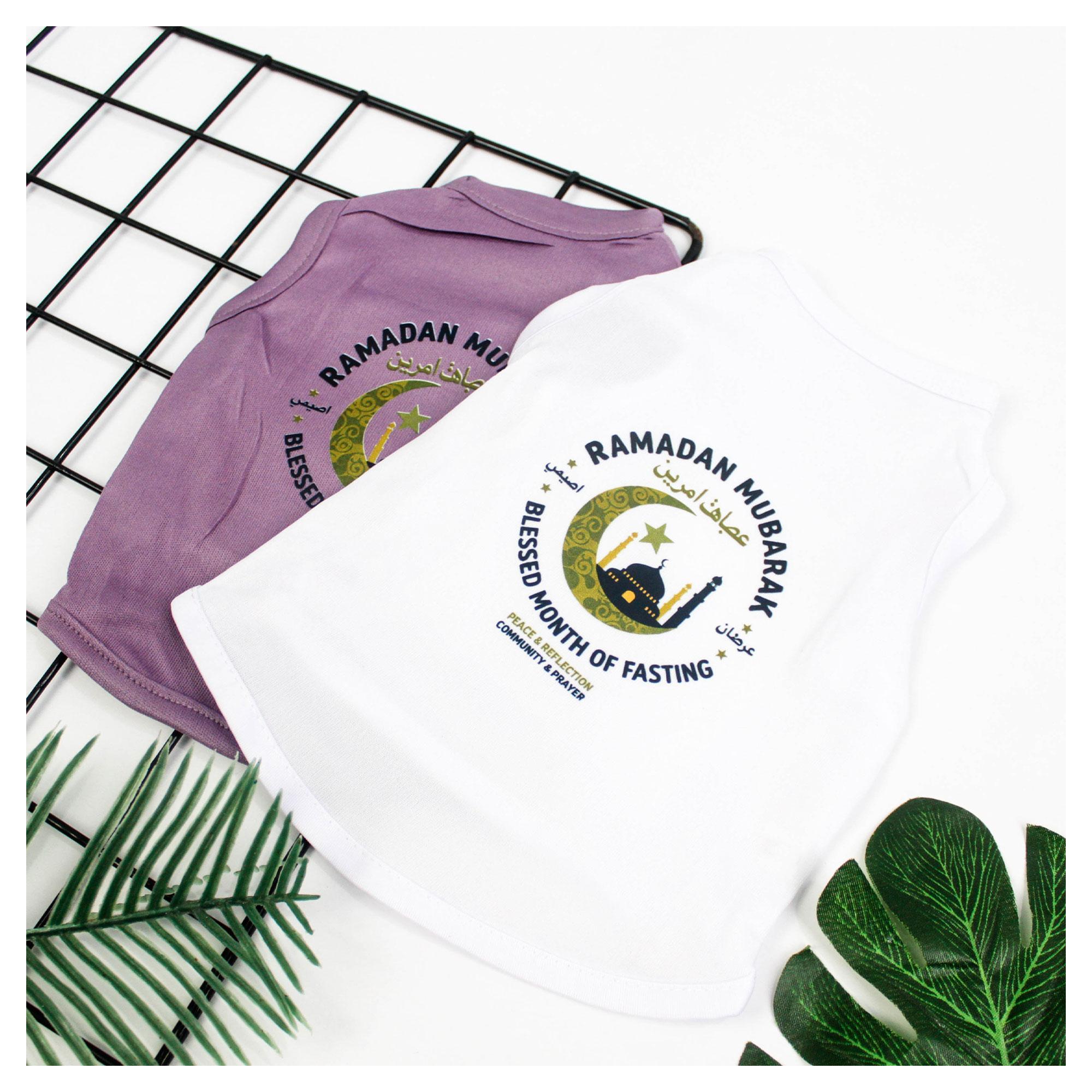 Baju Kucing Anjing Cowok Cewek Lucu Bulu Kecil - Bukipet Ramadhan Mubarok Tank 2026 Series Baju Kucing Anjing Cowok Cewek Lucu Bulu Kecil - Bukipet Ramadhan Mubarok Tank 2026 Series