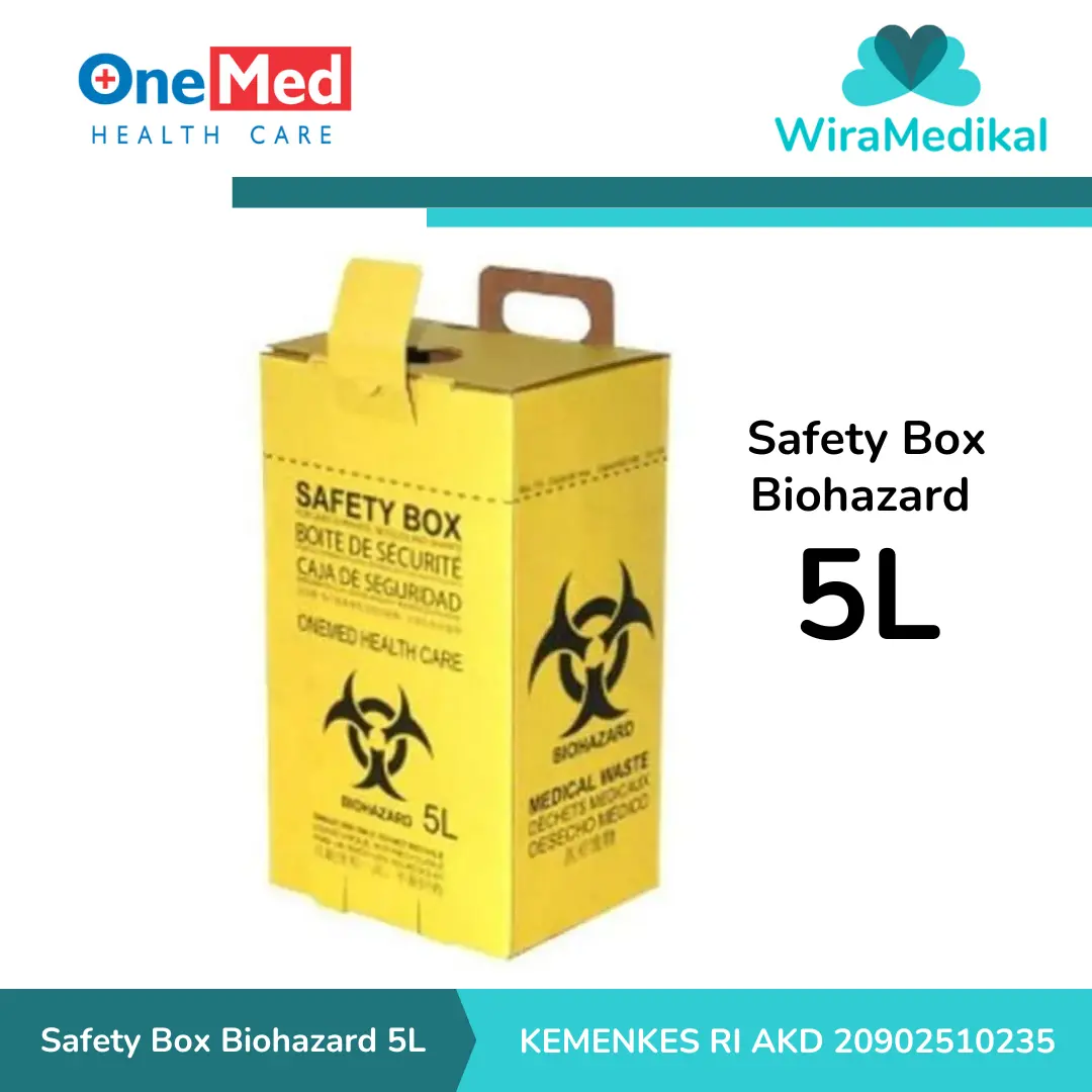 Safety Box Biohazard 5L/Tempat Sampah Medis 5 Liter Onemed - Shop ...