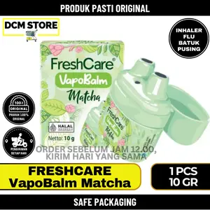 Fresh Care Vapobalm Matcha 10g, Inhaler Aromatherapy, Membantu Meredakan Gejala Masuk Angin Batuk Pilek Pusing Mabuk, Menyegarkan Dan Melegakan Hidung Tersumbat