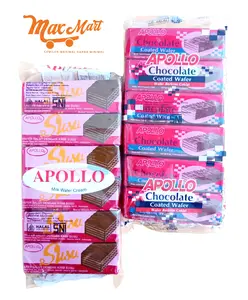 Apollo Wafer Coklat Susu Apolo Wafer Biskuit Chocolate Milk 12 Pcs