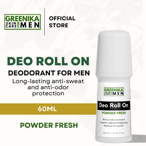 [ 48 HOUR ANTI-SWEAT & ANTI-ODOR DEO ROLL-ON ] Greenika For Men Deodorant All Day Anti Sweat Anti Odor 4x Whitening Whitens Dark Underarms Antiperspirant